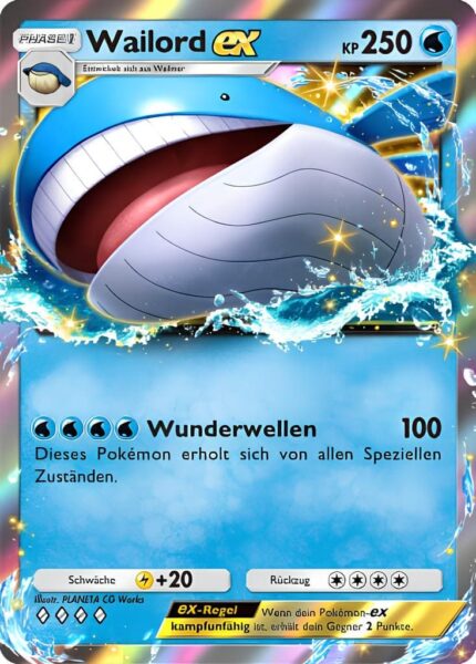Wailord-ex-037-155-B4-Herrscher-der-Lüfte-Pokémon-TCG-Sammelkartenspiel-Pocket-Karte-neu