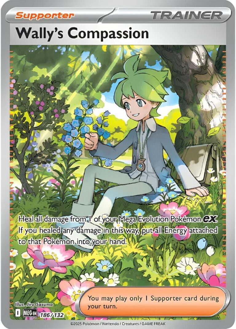 Wally-Compassion-186-132-Mega-Evolution-Entwicklung-Special-Illustration-Rare-Pokémon-Karte-Englisch