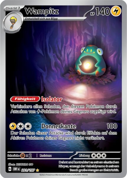 Wampitz_201-197_OBF_Obsidianflammen_Obsidian-Flames_Pokémon-Karte_Deutsch