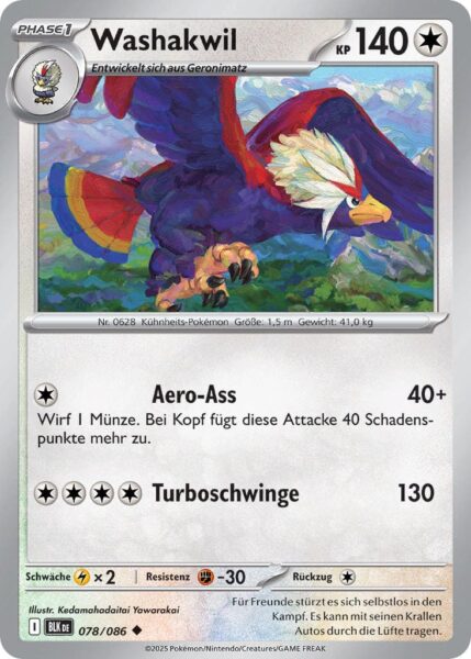 Washakwil-078-086-BLK-DE-Schwarze-Blitze-Pokémon-Karte-Karmesin-Purpur-Deutsch