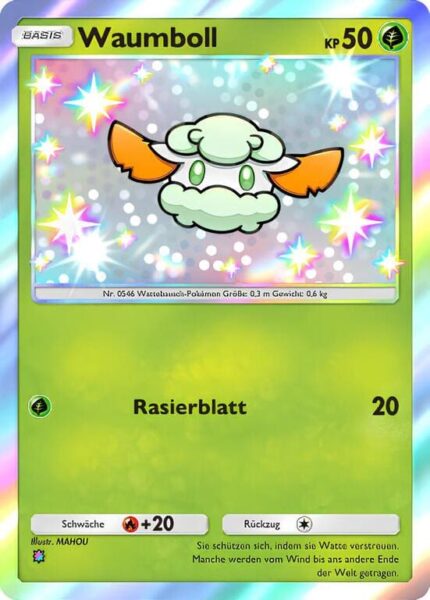 Waumboll-205-155-B3-Pulsierende-Aura-Pokémon-TCG-Sammelkartenspiel-Pocket-Karte-Deutsch