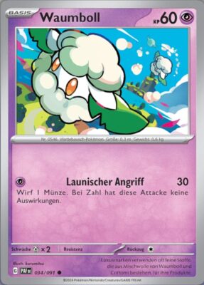Waumboll_034-091_PAF-DE_Paldeas-Schicksale_Paldean-Fates_Pokémon-Karte_Deutsch