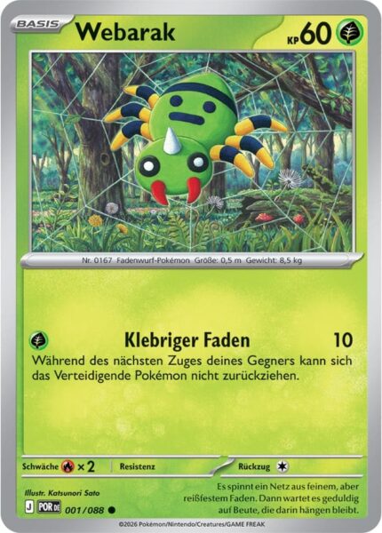 Webarak-001-088-Optimale-Ordnung-Pokémon-Karte-Deutsch