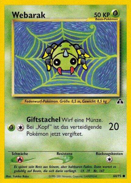 Webarak_64-75_Neo-Entdeckung-Discovery_Pokémon-Karte_Deutsch
