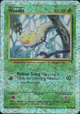 Weedle_Hornliu_99-110_Legendary-Collection-Reverse-Holo_Pokémon-Karte