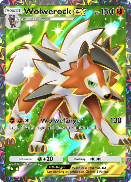 Wolwerock-ex-078-069-A3a-Dimensionale-Krise-Pokémon-TCG-Sammelkartenspiel-Pocket-Full-Art-Karte