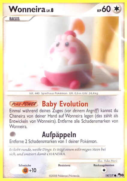 Wonneira-14-17-POP-Serie-8-Pokémon-Karte-Deutsch-TCG-Sammelkartenspiel