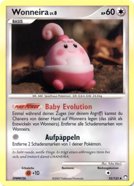 Wonneira-52-123-Geheimnisvolle-Schätze-Pokémon-Karte-Deutsch-TCG-Sammelkartenspiel