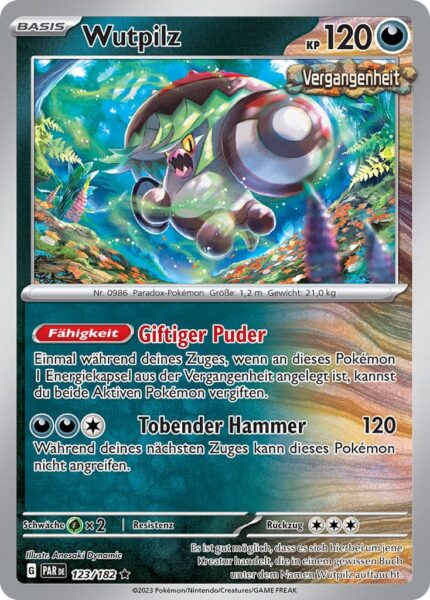 Wutpilz-123-182-Paradoxrift-Pokémon-Karte-Deutsch