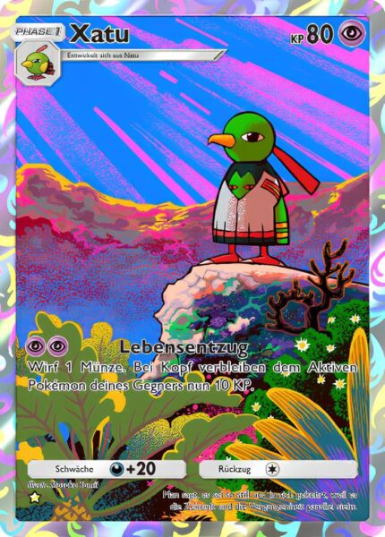 Xatu-174-161-Weisheit-von-Meer-und-Himmel-A4-Pokémon-TCG-Sammelkartenspiel-Pocket-Karte