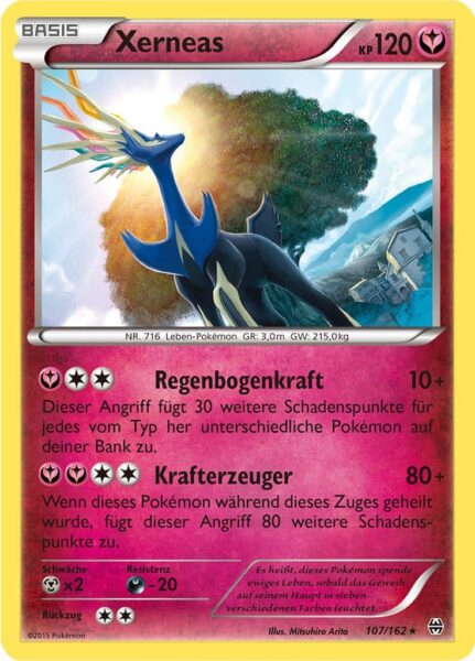 Xerneras-107-162-XY-TURBOstart-Pokémon-Karte-Deutsch
