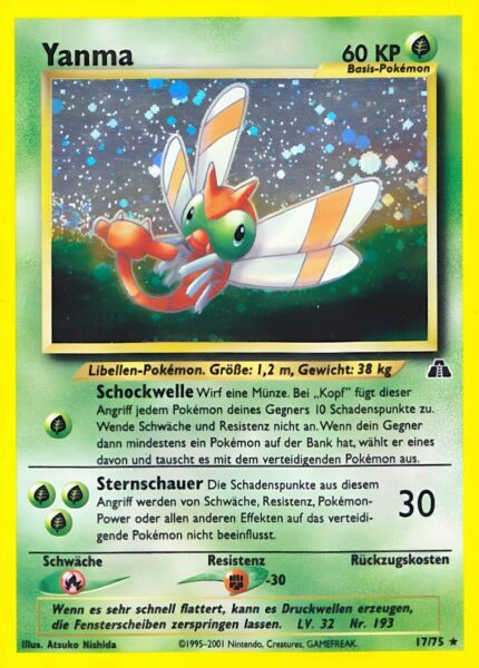 Yanma_17-75_Neo-Entdeckung-Discovery_Holo-Pokémon-Karte_Deutsch
