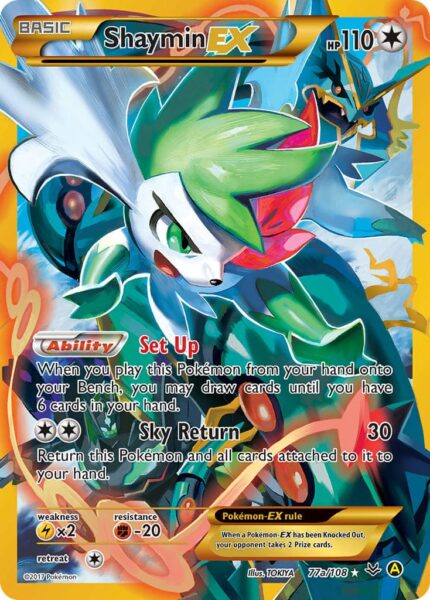 Yveltal-EX-77a-108-Gelbes-A-Alternativ-Alternate-Art-Promo-Pokémon-Karte-Englisch