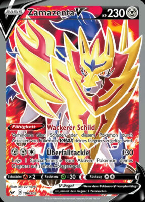Zamazenta-V-196-Schwert-Schild-Pokémon-Karte