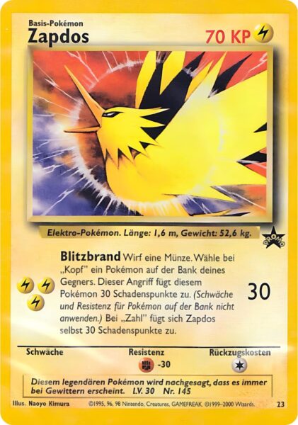 Zapdos-23-Wizards-Black-Star-Promo-Pokémon-Karte-Deutsch-TCG-Sammelkartenspiel