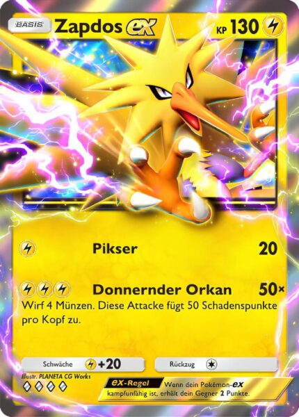 Zapdos-ex-104-Pokémon-TCG-Sammelkartenspiel-Pocket-Unschlagbare-Gene-Digitale-Karte-2024