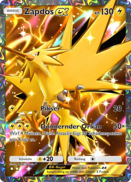 Zapdos-ex-260-Full-Art-Pokémon-TCG-Sammelkartenspiel-Pocket-Unschlagbare-Gene-Digitale-Karte-2024