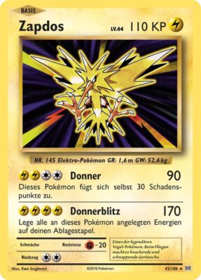 Zapdos_42-108_XY-Evolution-Evolutions_Pokémon-Karte_Deutsch