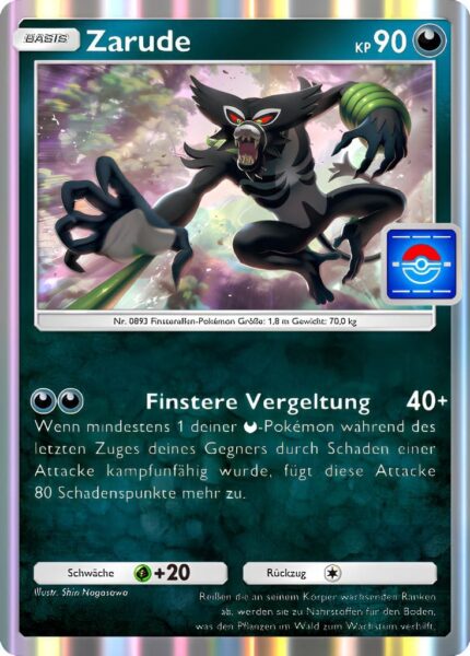 Zarude-060-P-B-Promo-Karte-Pokémon-TCG-Sammelkartenspiel-Pocket-Deutsch