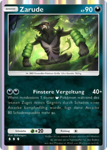 Zarude-114-155-B3-Pulsierende-Aura-Pokémon-TCG-Sammelkartenspiel-Pocket-Karte-Deutsch