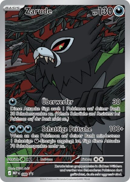 Zarude-MEP-DE-088-Black-Star-Promo-Pokémon-Karte-Deutsch