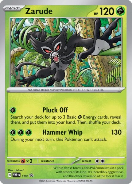 Zarude-SVP-199-Black-Star-Promo-Pokémon-Karte-Englisch-TCG