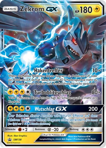 Zekrom-GX-SM138-Black-Star-Promo-Pokémon-Karte-Majestät-der-Drachen
