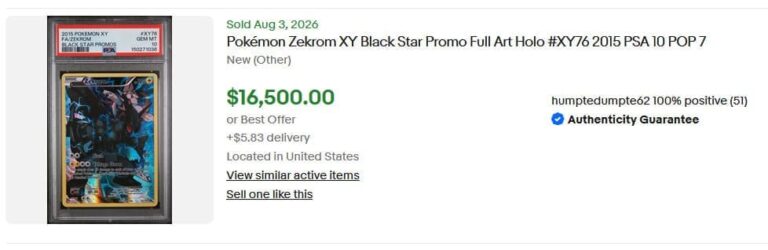 Zekrom-XY76-Black-Star-Promo-Pokémon-Karte-PSA-10-Englisch-Preis-Wert-August-2026