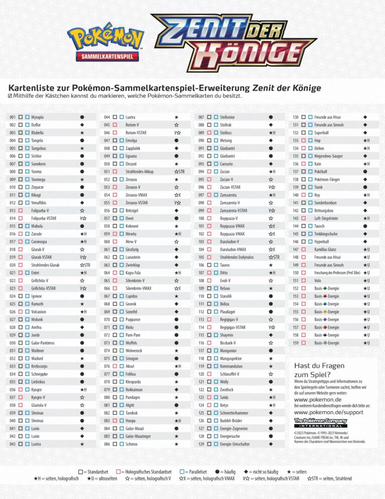 Zenit_der_Könige_Kartenliste