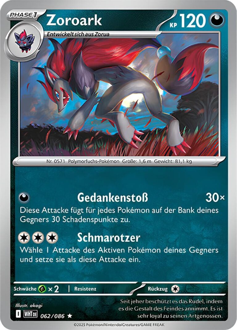Zoroark-062-086-WHT-DE-Weiße-Flammen-Pokémon-Karte-Karmesin-Purpur-Deutsch