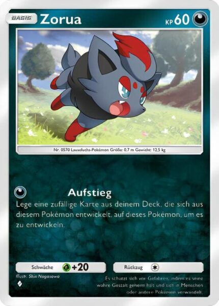 Zorua-105-155-B3-Pulsierende-Aura-Pokémon-TCG-Sammelkartenspiel-Pocket-Karte-Deutsch