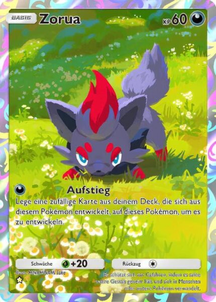 Zorua-174-155-B3-Pulsierende-Aura-Pokémon-TCG-Sammelkartenspiel-Pocket-Karte-Deutsch