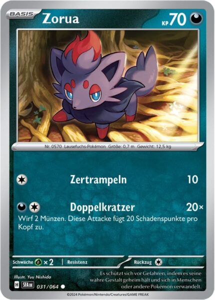 Zorua_031-064_SFA-DE_Nebel-der-Sagen_Pokémon-Karte_Deutsch-TCG-Sammelkartenspiel_Karmesin-Purpur
