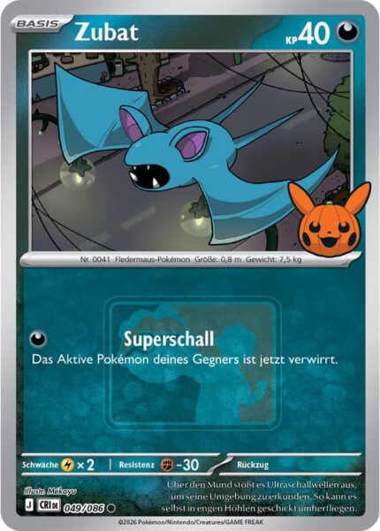 Zubat-049-086-Pokéween-Promo-Pokémon-Karte-TCG-2026-Deutsch