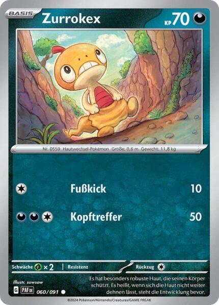 Zurrokex-060-091-Paldeas-Schicksale-Pokémon-Karte-neu