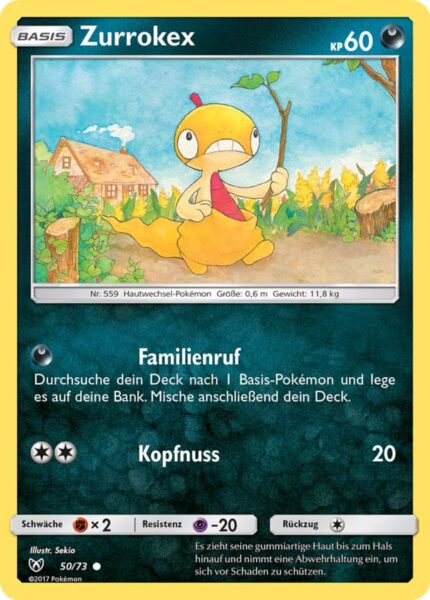 Zurrokex-50-73-Schimmernde-Legenden-Pokémon-Karte-Deutsch-TCG-Sammelkartenspiel