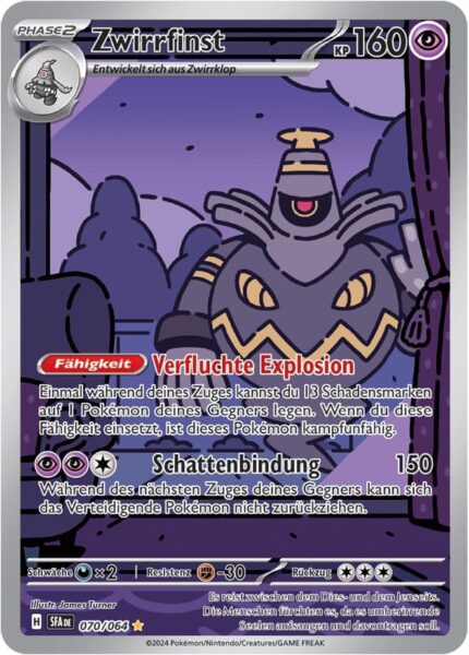 Zwirrfinst_070-064_SFA-DE_Nebel-der-Sagen_Illustration-Rare-Pokémon-Karte_Deutsch-TCG-Sammelkartenspiel_Karmesin-Purpur