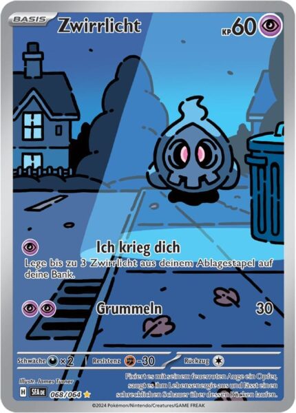 Zwirrlicht_068-064_SFA-DE_Nebel-der-Sagen_Illustration-Rare-Pokémon-Karte_Deutsch-TCG-Sammelkartenspiel_Karmesin-Purpur