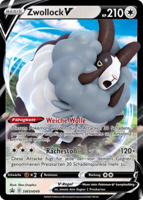 Zwollock-V-SWSH049-Große-XXL-Jumbo-Pokémon-Karte
