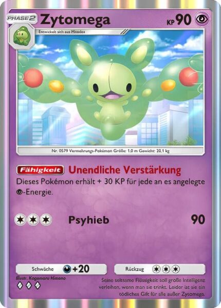 Zytomega-034-069-B1a-Feuerrote-Flammen-Pokémon-Karte-Deutsch