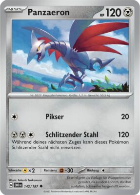 panzaeron_142-197_OBF_Obsidianflammen_Obsidian-Flames_Pokémon-Karte_Deutsch